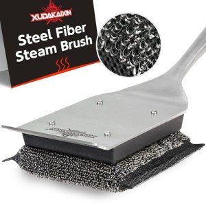 Bristle-Free Grill Brush with Replaceable Cleaning Head