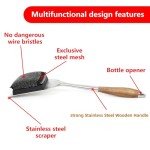 Bristle-Free Grill Brush with Replaceable Cleaning Head