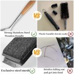 Bristle-Free Grill Brush with Replaceable Cleaning Head