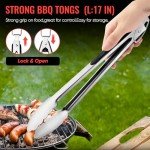 Stainless Steel BBQ Grill Tools Set for Outdoor