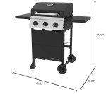 Megamaster Propane Grill – Black/Silver 720-0988EA