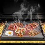Large Nonstick Cast Iron Griddle for Gas Grills