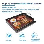 Large Nonstick Cast Iron Griddle for Gas Grills