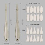 HIFORNY 38 PCS Sketch Drawing Tools - Blending Stumps and Tortillions Set Blending Tools with Art Sketch Wipe Scrapers,Rub Sponge,Kneaded Eraser and Sandpaper Sharpeners