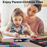 24 Colors Acrylic Paint Pens, Dual Tip Pens With Medium Tip and Brush Tip for Rock Painting, Ceramic, Wood, Plastic, Calligraphy, Scrapbooking, Brush Lettering, Card Making, DIY Crafts