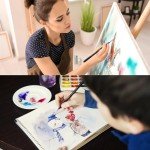 PANDAFLY Detail Paint Brushes Set, 15pcs Miniature Brushes for Fine Detailing & Art Painting - Acrylic, Oil, Watercolors & Paint by Number, Models, Face, Nail, Craft, Warhammer 40k