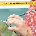 BAZIC Drawing Sketching Pencil Set, HB 2B 4B 6B 7B 8B, Professional Graphite Sketch Kit Pencils, for Artists Adults Beginners (6/Pack), 1-Pack