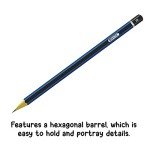 BAZIC Drawing Sketching Pencil Set, HB 2B 4B 6B 7B 8B, Professional Graphite Sketch Kit Pencils, for Artists Adults Beginners (6/Pack), 1-Pack