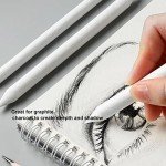 CAMATTO 14 PCS Blending Stumps and Tortillions Paper Art Blenders Tool with Sandpaper Pencil Sharpener Pointer Compressed Charcoal Sticks for Student Artist Charcoal Sketch Drawing Shading