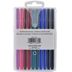 Uchida LePen Porous Point Pen, 10 Count (Pack of 1), Black, Blue, Red, Green, Pink, Lavender, Burgundy