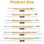 Jetmore 6 Pack Clay Tools Kit, Pottery Tools & Sculpting Tools, Polymer Modeling Clay Cutters Sculpture Set for Carving, Ceramics, Molding, DIY