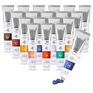 Paul Rubens Oil Paint, 18 Bright Oil Colors Art Supplies with High Saturation, 50ml Large Capacity Tubes, Faster Drying Time with Creamy Texture and Consistency for Artists, Students, Beginners