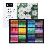 Artecho Oil Pastels Set of 72 Colors, Soft Oil Pastels for Art Painting, Drawing, Blending, Oil Crayons Pastels Art Supplies for Artists, Beginners, Teachers (10 x 70 mm)