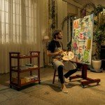 MEEDEN Extra Large Studio Easel, Professional Artist Easel, Heavy Duty Floor Easel, Tilts Flat Easily, Rosewood Finished, Holds Canvas Art up to 71” High