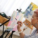 ARTIFY Paint Brush Set, 10 Pieces Paint Brushes for Acrylic Painting with case, Nylon Hair Brushes for Acrylic, Watercolor, Oil and Gouache Painting, White