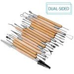 Meuxan 40PCS Pottery Tool Set Clay Sculpting Modeling Tools