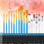AROIC 36 Colors Watercolor Paint Set, Watercolor Pan Set with 10 Nylon Brushes and 6 Refillable Water Brushes. Perfect for Adults, Children and Beginner Artists.