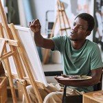 ARTEZA Stretched Canvas, 8 x 10 Inches, Pack of 12, Blank White Canvas for Painting for Acrylic, Oil and Gouache Paints