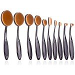 UNIMEIX 10 Pack Blending Brush for Card Making Crafting Ink Blender Brushes Set Tool Paper Background Brush Drawing (Brown)