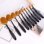 UNIMEIX 10 Pack Blending Brush for Card Making Crafting Ink Blender Brushes Set Tool Paper Background Brush Drawing (Brown)