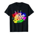 Artist Paint Palette And Brushes Art T-Shirt