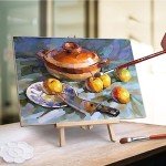 Tosnail 6 Pack 16" Art Easel Stand Tabletop Wooden Display Stand Photo Holder Display Stand for Artist, Students, Adults, Kids Painting