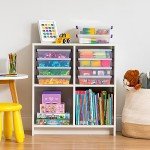 IRIS USA 2.7 Qt. Small Plastic Storage Bins with Lids, 10 Pack, Art and Craft Supply Storage Organizers, Office Supply Flat Storage Container, Stackable Clear Storage Box, Secure Latch, Clear/Violet