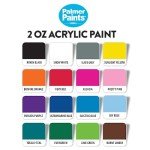 Palmer 2oz 16 Color Acrylic Paint Set, Perfect Color Selection