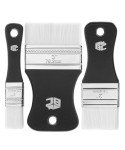 Bates- Flat Paddle Paint Brush Set, 3 Pack, Nylon Bristles Painting Brushes, Ergonomic Handle, Art Brushes for Acrylic Painting, Flat Paint Brush, Artist Paint Brushes for Acrylic Painting