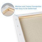 idoobi Stretched Canvases for Painting 2 Pack 24x36 100% Cotton Large Canvas Boards for Painting, White Painting Canvas for Oil, Acrylic Paint & Other Painting Media