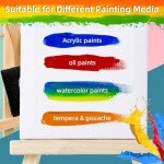 idoobi Stretched Canvases for Painting 2 Pack 24x36 100% Cotton Large Canvas Boards for Painting, White Painting Canvas for Oil, Acrylic Paint & Other Painting Media