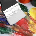 Bates- Flat Paddle Paint Brush Set, 3 Pack, Nylon Bristles Painting Brushes, Ergonomic Handle, Art Brushes for Acrylic Painting, Flat Paint Brush, Artist Paint Brushes for Acrylic Painting