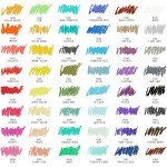 Artecho Soft Pastels Set of 48 Colors - Art Painting, Drawing, Blending - Oil Crayons Art Supplies for Artists, Beginners, Students, Teachers (10 x 70 mm)