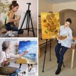 149Pcs Deluxe Artist Painting Set with Aluminum and Beech Wood Easel, 48 Colors Acrylic & Oil Paints, 24 Colors Watercolor Paints, Art Paint Supplies for Artists, Beginner & Adults