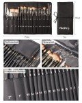 Nicpro 26pcs Paint Brush Set, Professional Paintbrushes with Palette Knife, Craft Paint Brushes for Acrylic Painting, Oil, Watercolor, Gouache & Canvas, Drawing & Art Supplies for Adults, Kids Artists