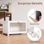 Wise Oannes 4 Tier Storage Bins with Lids, 23QT Stackable Closet Organizers and Storage with Wheels, Collapsible Storage Boxes, Foldable Plastic Storage Containers for Home,Office, Dorm Room