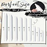 Fulmoon 288 Pcs Blending Stump and Tortillion Set Paper Art Blenders Blending Stumps for Drawing Shading Drawing Supplies Pencil Sketch Paint Tools for Student Artist Markers (Assorted)