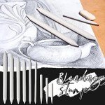 Fulmoon 288 Pcs Blending Stump and Tortillion Set Paper Art Blenders Blending Stumps for Drawing Shading Drawing Supplies Pencil Sketch Paint Tools for Student Artist Markers (Assorted)