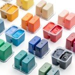 HIMI Twin Cup Jelly Gouache Paint Set, 48 Colors 12g, Jelly Cup Design, Non Toxic Paint for Canvas and Paper, Art Supplies for Professionals (Green Case)