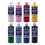 RoseArt 8oz 8 color Acrylic Paint Set