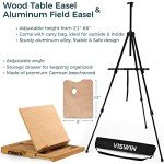 VISWIN All-in-One Art Painting Set with Aluminum & Beech Wood Easel, 96 Acrylic, Watercolor & Oil Paint Set, Canvases, Painting Kit with Complete Art Supplies for Adult, Student, Beginner, Artist