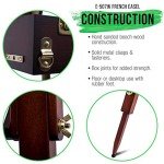 U.S. Art Supply Coronado Walnut Easel, Large Adjustable Wooden French Style Field and Studio Sketchbox Tripod Easel with Drawer, Artist Wood Palette, Premium Beechwood, Painting, Sketching Stand