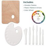 VISWIN All-in-One Art Painting Set with Aluminum & Beech Wood Easel, 96 Acrylic, Watercolor & Oil Paint Set, Canvases, Painting Kit with Complete Art Supplies for Adult, Student, Beginner, Artist