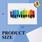 ESRICH Canvas Boards for Painting, 5 Pack Canvases for Painting 8x10 Cotton Primed Acid Free Blank Canvas Panels for Oil Paint, Watercolor, Acrylic Paint, Gouache and Tempera.