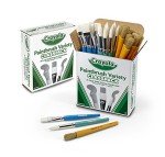 Crayola Paintbrush Variety Classpack, School Supplies, 36 Large Paint Brushes For Kids, Assorted