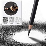 MARKART Professional Charcoal Pencils Drawing Set - 10 Pieces Soft Medium and Hard Charcoal Pencils for Drawing, Sketching, Shading