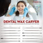 Premium Wax Carving Tools Set – 12 Pcs Stainless Steel Wax & Clay Sculpting Tools – Double Ended Dental and Wax Carvers Tools for Carving Modeling Sculpting and Shaping - by MaxoPro