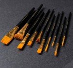 FolkArt 99445 24 Bottle Acrylic Craft Paint Set with 10 Pack of Brushes, 2oz, Colors May Vary