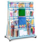 Craft Rolling Cart with Wheels - 40 Storage Pockets - Portable Organizer for Arts & Craft Supplies