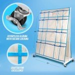 Craft Rolling Cart with Wheels - 40 Storage Pockets - Portable Organizer for Arts & Craft Supplies